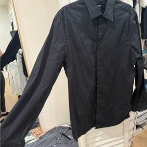 Express Black Extra Slim Fit Shirt